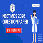 NEET MDS 2026 Question Paper with Solution PDF